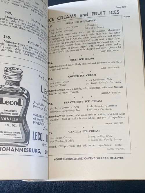 INTERNATIONAL GOODWILL RECIPE BOOK JOHANNESBURG WOMEN`S ZIONIST LEAGUE