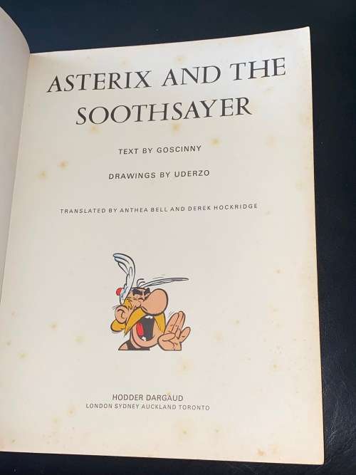 ASTERIX AND THE SOOTHSAYER  BY GOSCINNY AND UDERZO