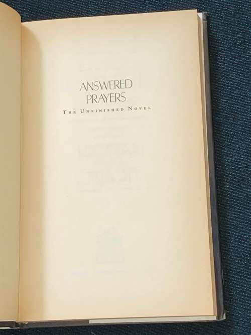 ANSWERED PRAYERS BY TRUMAN CAPOTE