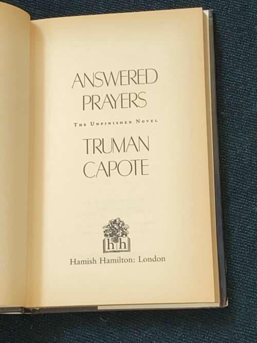 ANSWERED PRAYERS BY TRUMAN CAPOTE