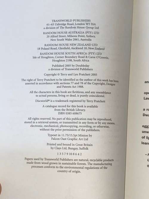 THUD A DISCWORLD NOVEL BY TERRY PRATCHETT