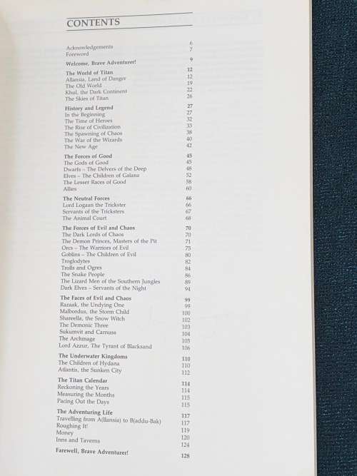 TITAN THE FIGHTING FANTASY WORLD BY STEPHEN JACKSON AND IAN LIVINGSTONE