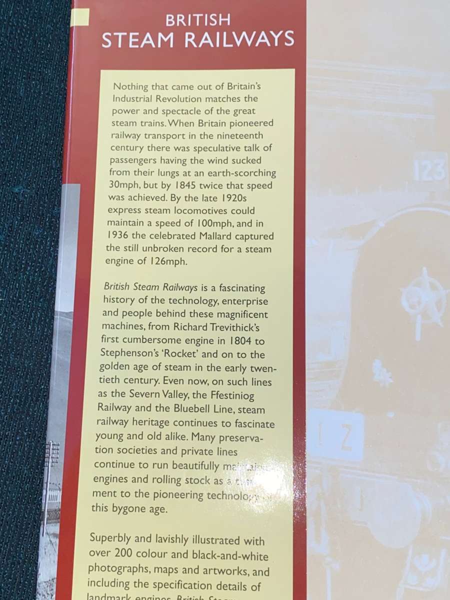 BRITISH STEAM RAILWAYS BY DAVID ROSS A HISTORY OF STEAM LOCOMOTIVES 1800 TO PRESENT DAY