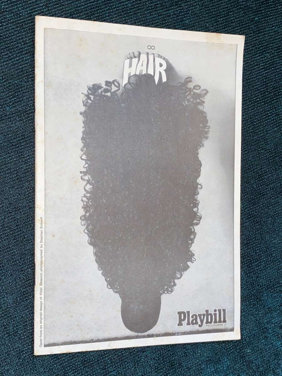 HAIR PLAYBILL PROGRAMME - SHAFTESBURY THEATRE