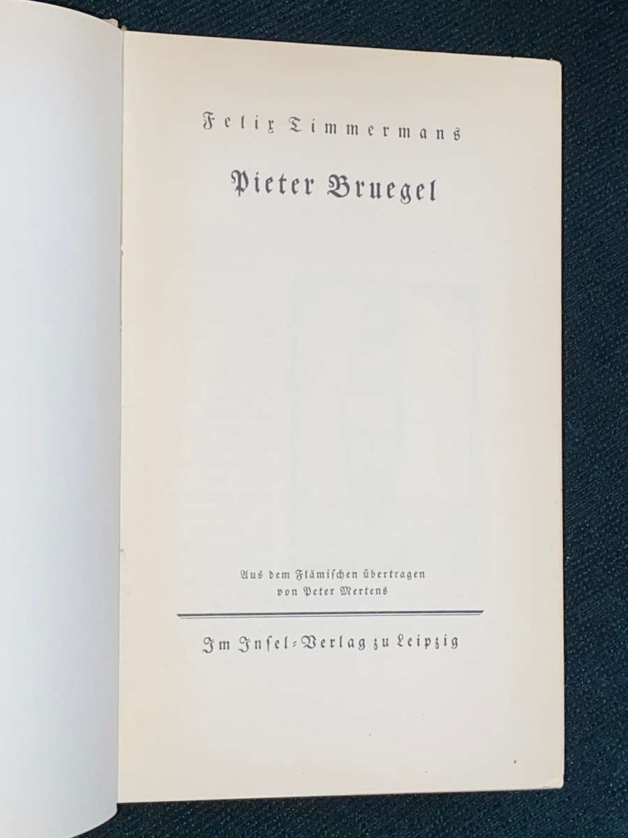 PIETER BRUEGEL FELIX TIMMERMANS