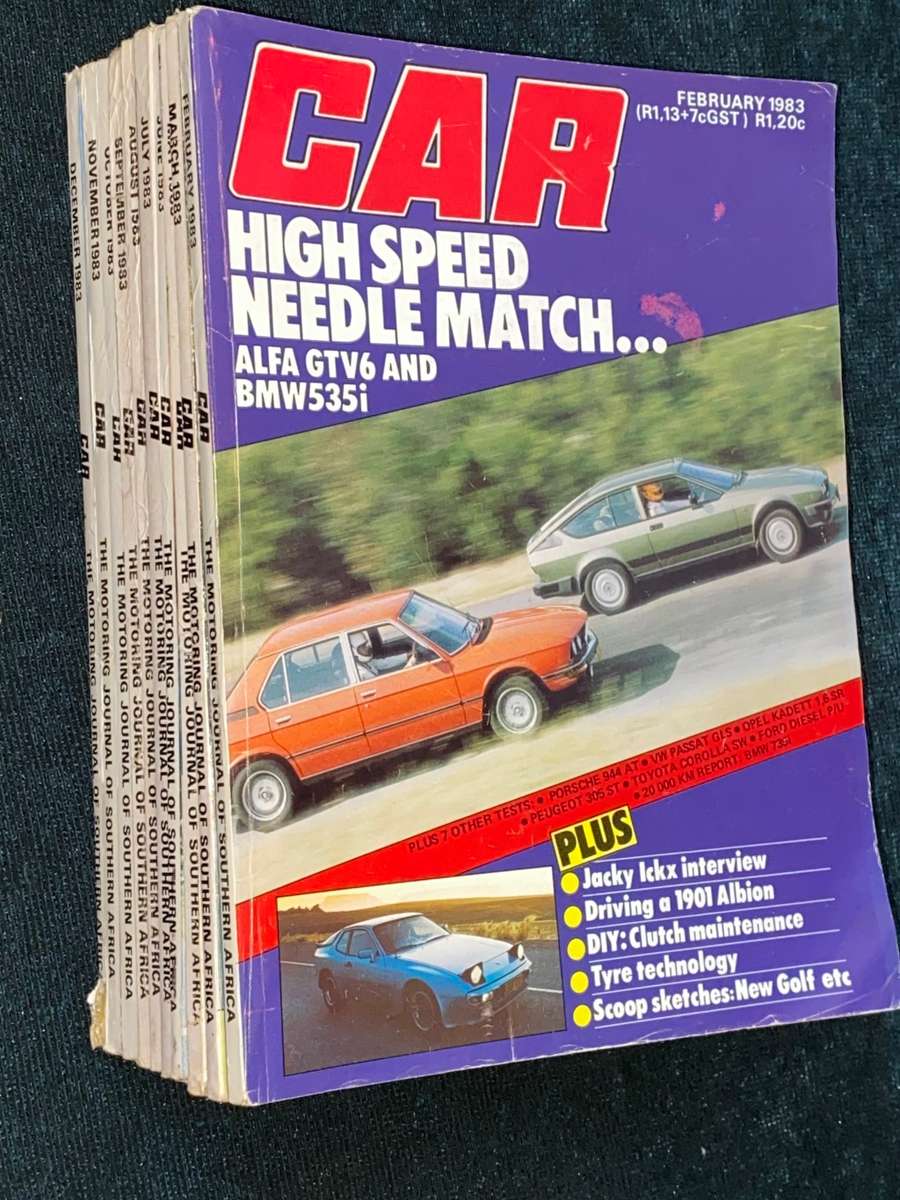 CAR MAGAZINES X 10 1983