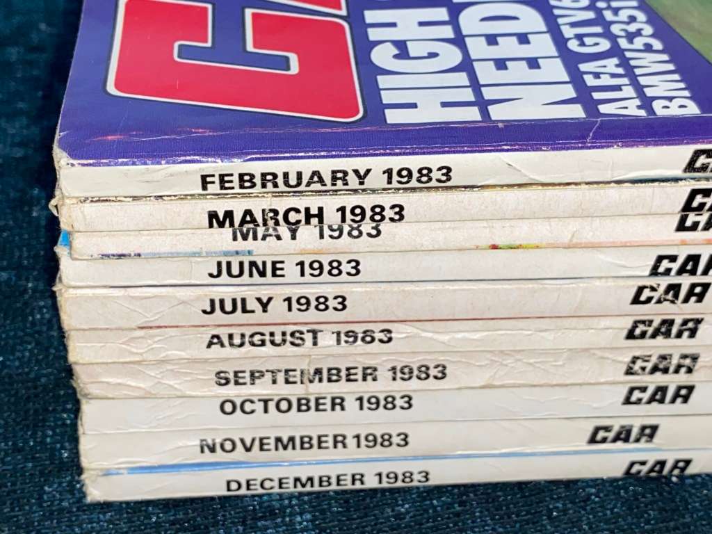 CAR MAGAZINES X 10 1983