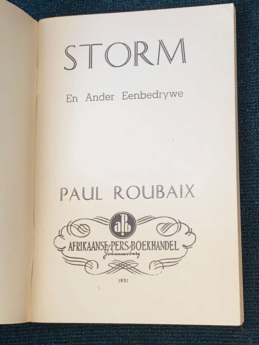 STORM EN ANDER EENBEDRYWE DEUR PAUL ROUBAIX 1951