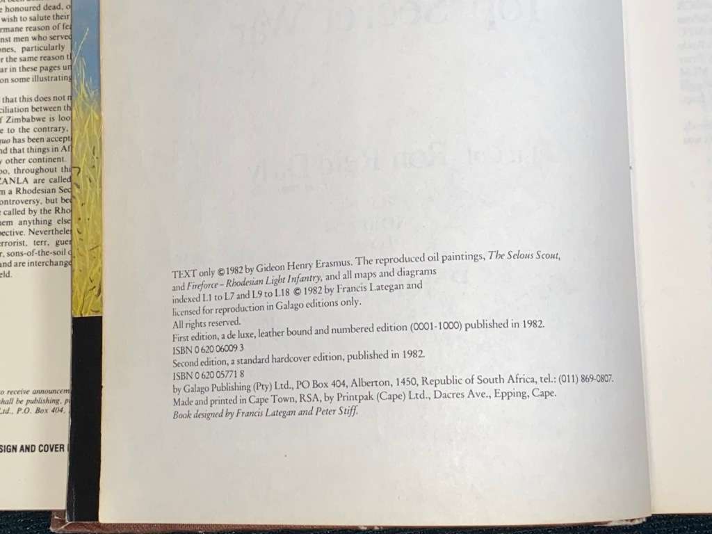 SELOUS SCOUTS TOP SECRET WAR BY LT. COL. RON REID DALY AS TOLD TO PETER STIFF