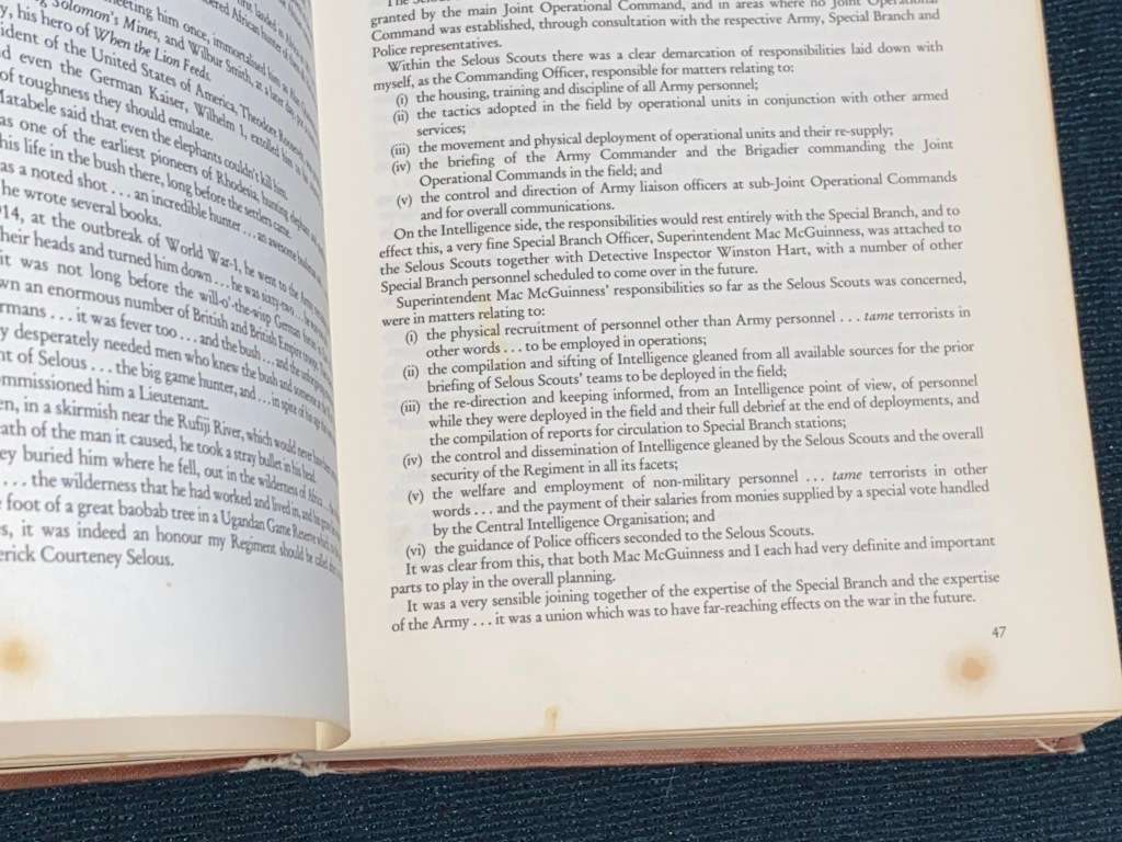 SELOUS SCOUTS TOP SECRET WAR BY LT. COL. RON REID DALY AS TOLD TO PETER STIFF