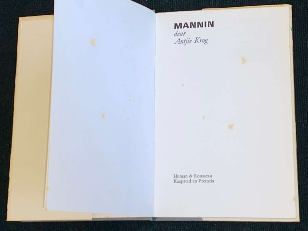 MANNIN DEUR ANTJIE KROG
