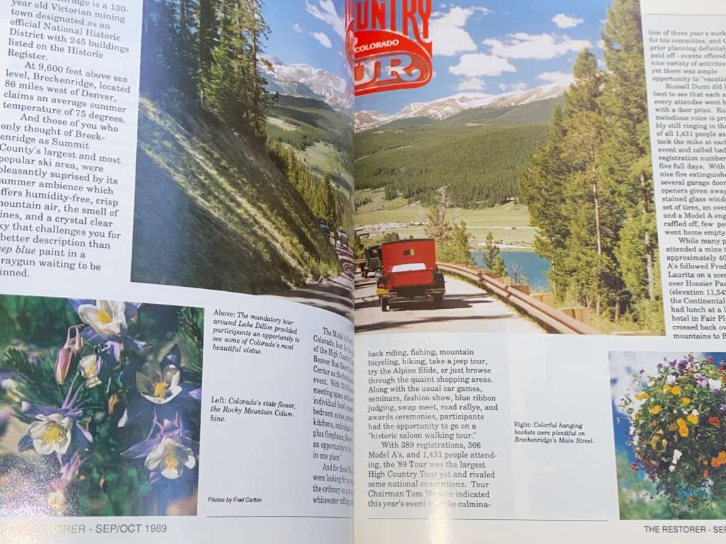 THE RESTORER THE MAGAZINE FOR THE MODEL A FORD ENTHUSIASTS VOL 34 ISSUE 3 1989