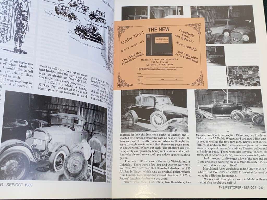 THE RESTORER THE MAGAZINE FOR THE MODEL A FORD ENTHUSIASTS VOL 34 ISSUE 3 1989