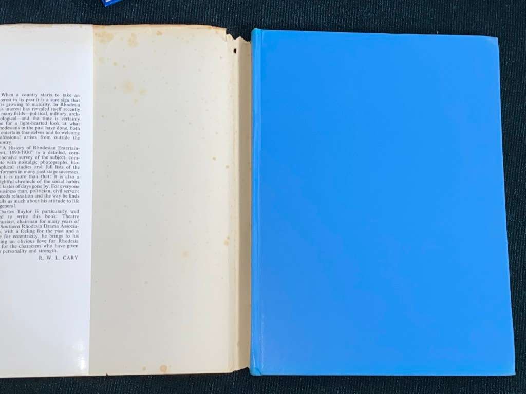 A HISTORY OF RHODESIAN ENTERTAINMENT 1890-1930 BY C.T.C. TAYLOR