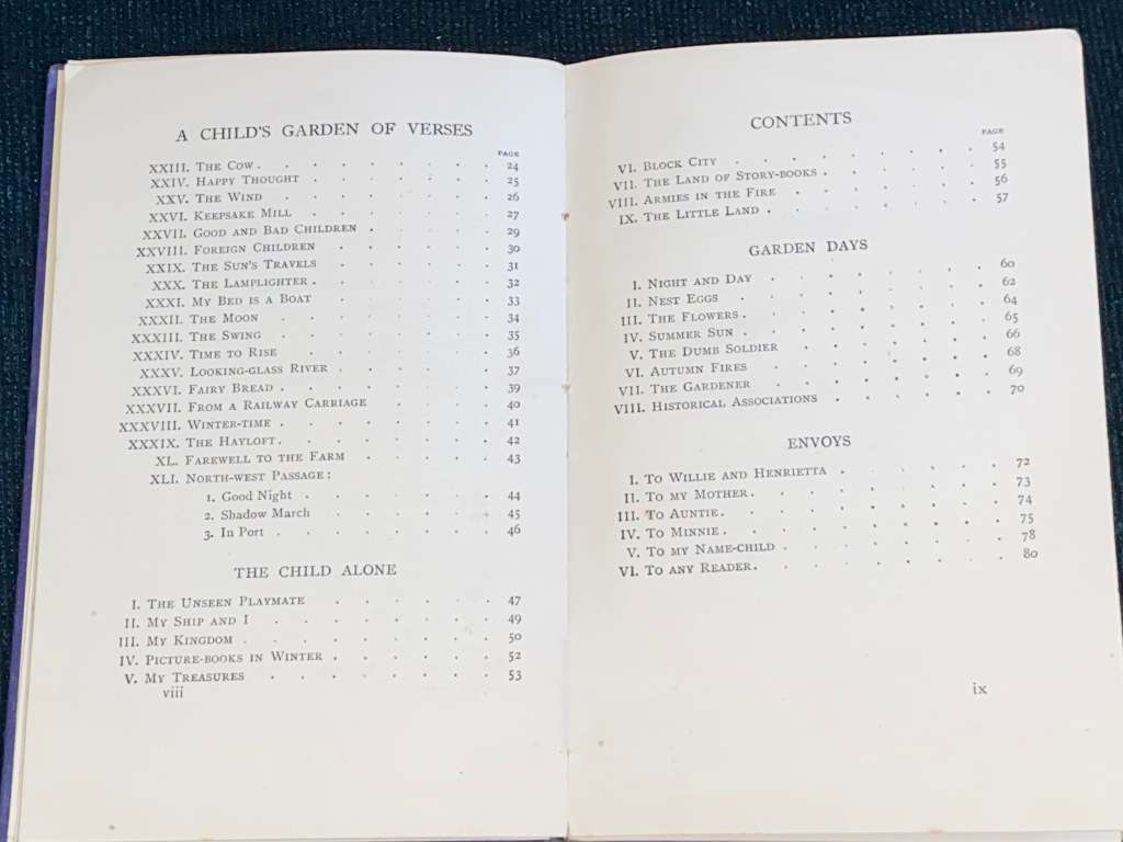 A CHILD`S GARDEN OF VERSES BY ROBERT LOUIS STEVENSON