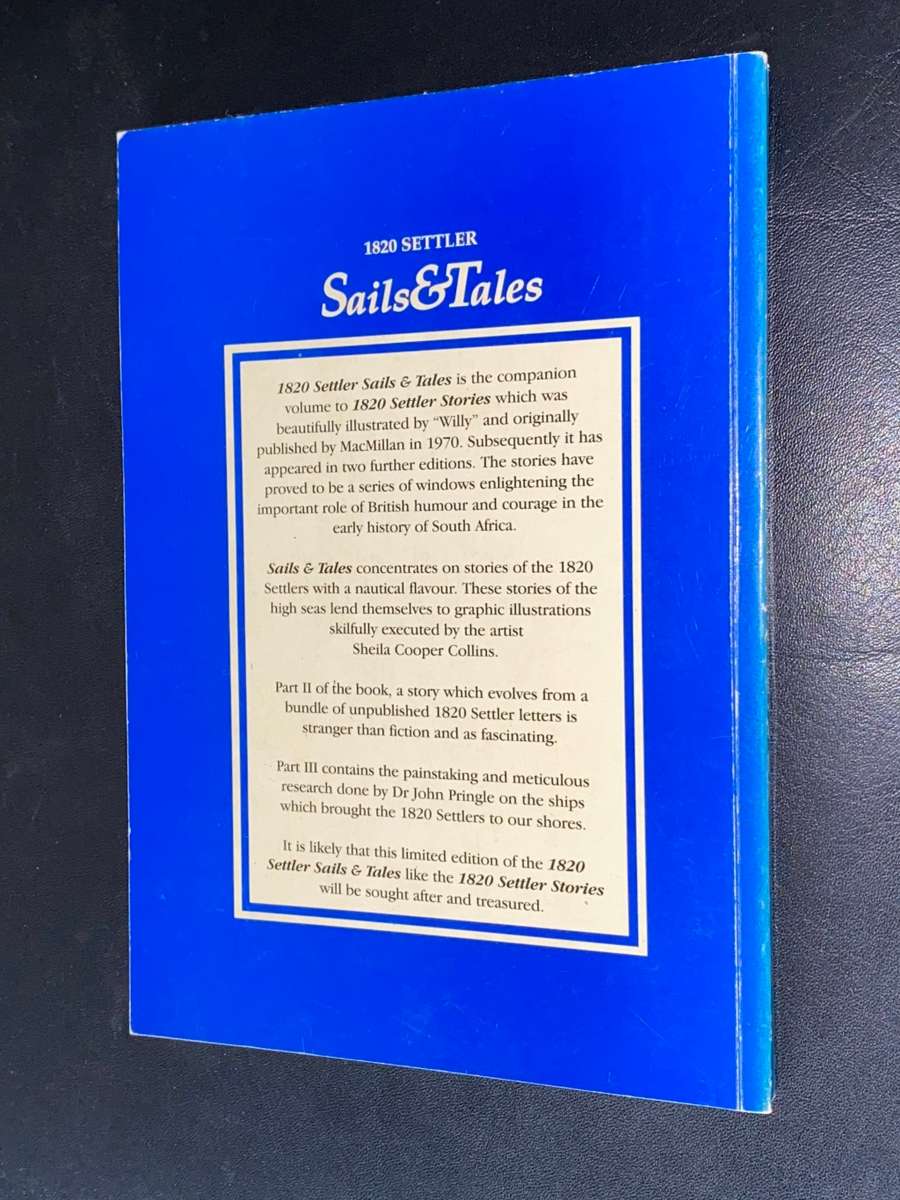 1820 SETTLER SAILS & TALES BY JOHN PRINGLE AND SYDNEY HUDSON-REED SIGNED