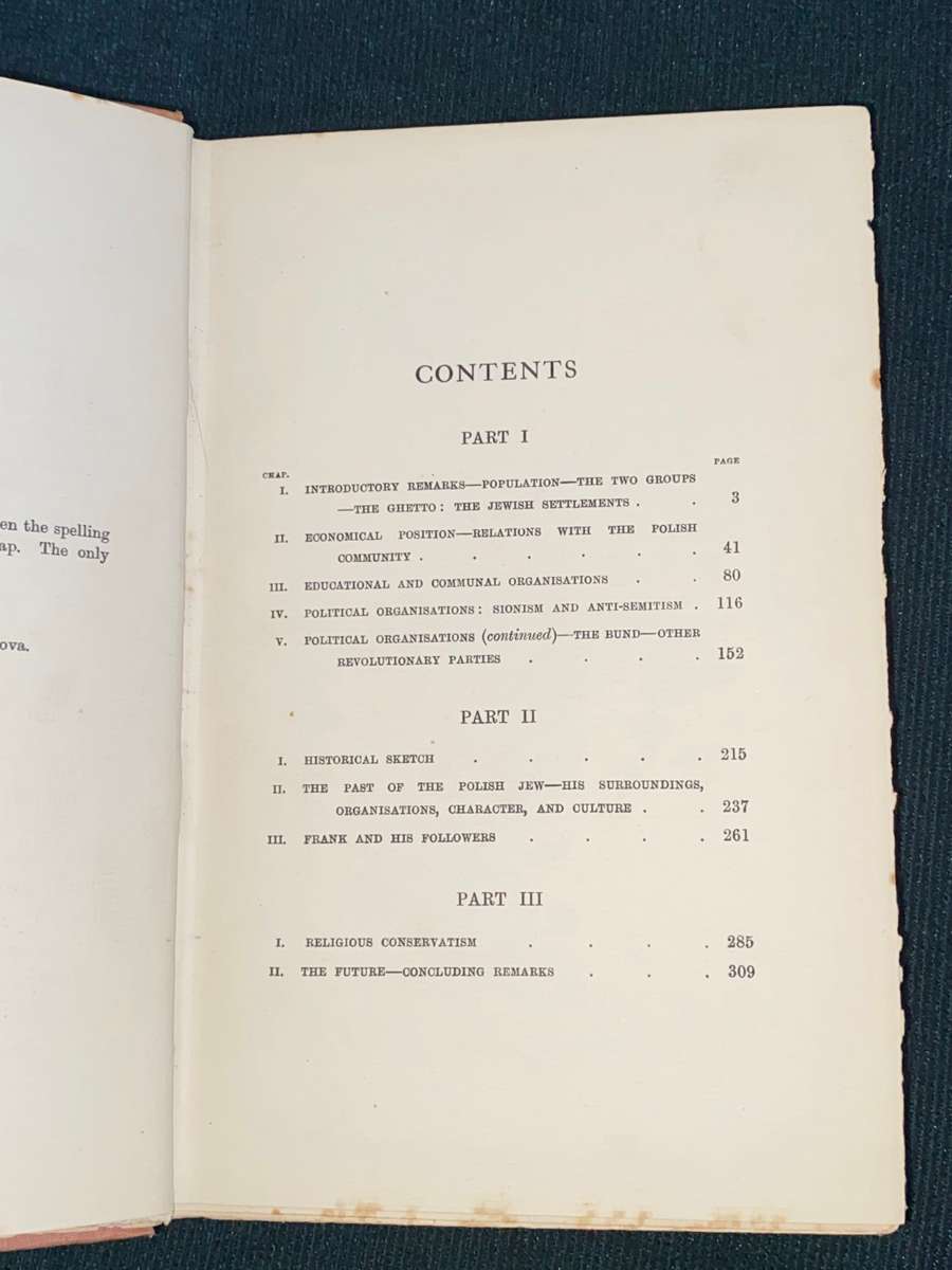 THE POLISH JEW HIS SOCIAL AND ECONOMIC VALUE BY BEATRICE C. BASKERVILLE 1906