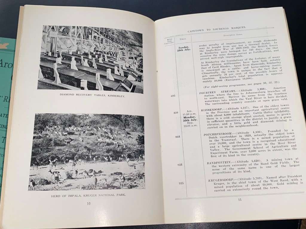 HAMBURG-AMERICAN LINE NORTH GERMAN LLOYD S.S. RESOLUTE AROUND AFRICA CRUISE 1934 PROGRAMMES