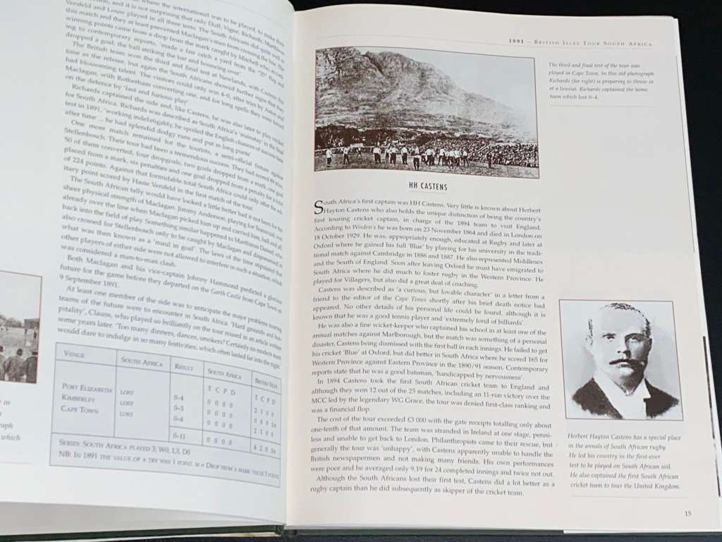 SPRINGBOK RUGBY AN ILLUSTRATED HISTORY BY CHRIS GREYVENSTEIN