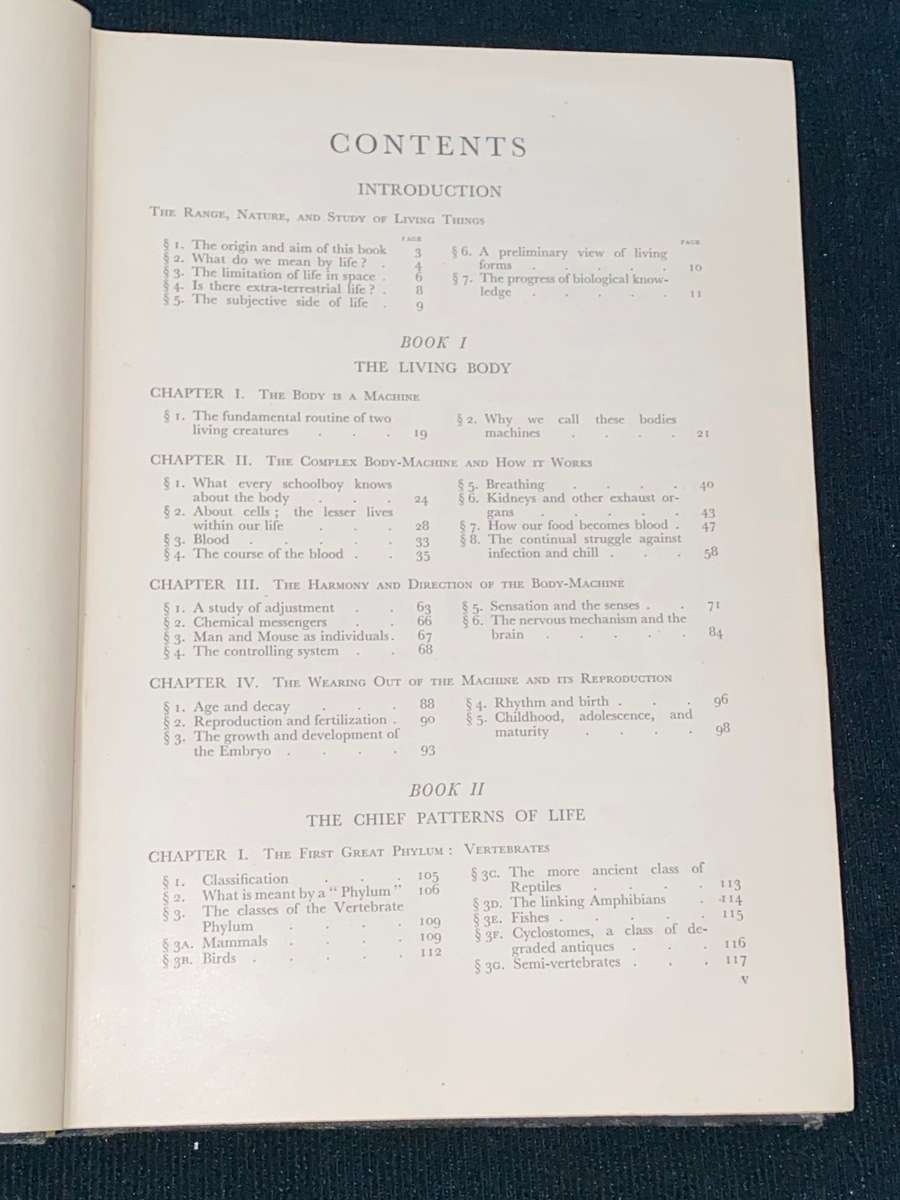 THE SCIENCE OF LIFE BY H.G. WELLS, JULIAN HUXLEY AND G.P. WELLS