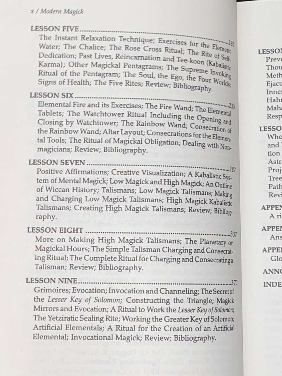 MODERN MAGICK ELEVEN LESSONS IN THE HIGH MAGICKAL ART BY DONALD MICHAEL KRAIG