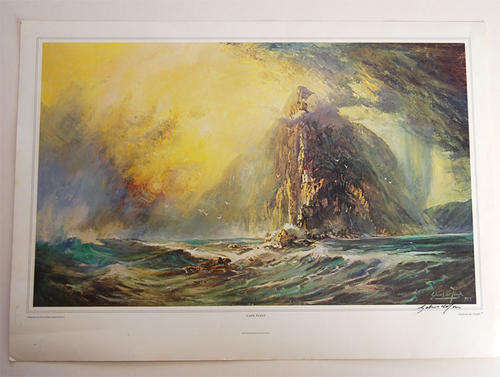 CAPE POINT PRINT BY GABRIEL DE JONGH SIGNED!