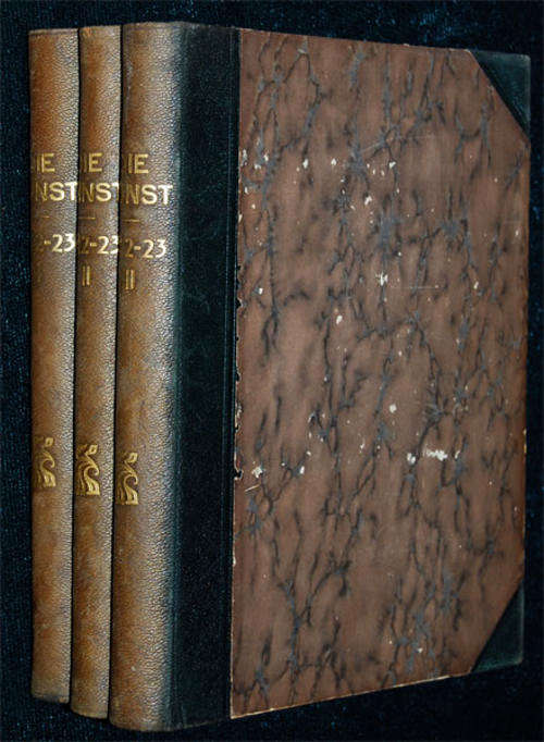 DIE KUNST 1922-1923 3 VOLUME GERMAN ART BOOKS SET