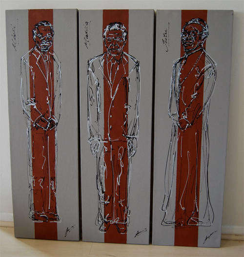 AFRICA, A RENAISSANCE ( MANDELA, TUTU AND MBEKI) BY JUANIQUE PRETORIUS SALE!