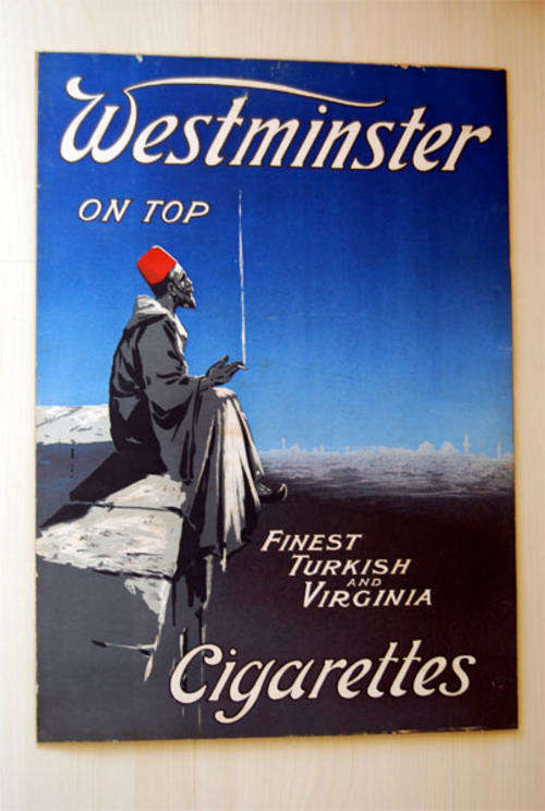 1920'S VINTAGE WESTMINSTER'S CIGARETTE LITHOGRAPH  ADVERTISEMENT