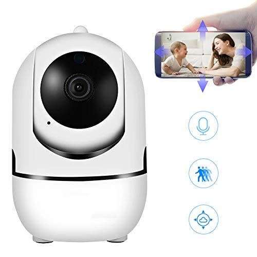 WiFi Home IP Camera, Indoor Pan/Tilt Wireless Security Camera,Nanny cam with Auto Tracking
