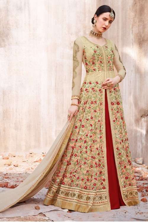 Embroidered Anarkali Suit