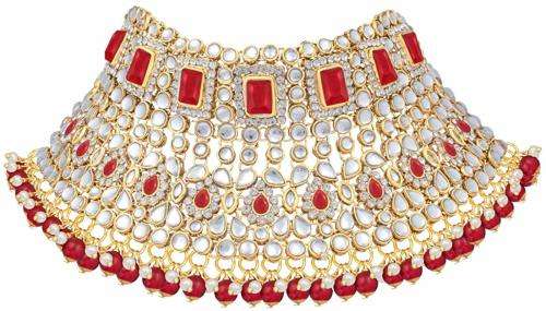 Ethnic Indian Traditional Kundan Dulhan Bridal Jewellery Set for Women