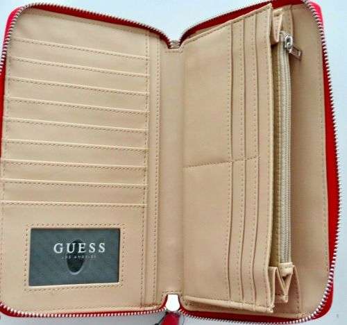 ***Authentic GUESS GLEESON WOMEN'S Wallet Oversized 8.5"x 5" Wallet Wristlet***