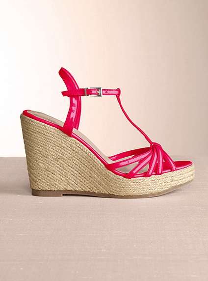 Colin Stuart T-Strap Espadrille Wedge