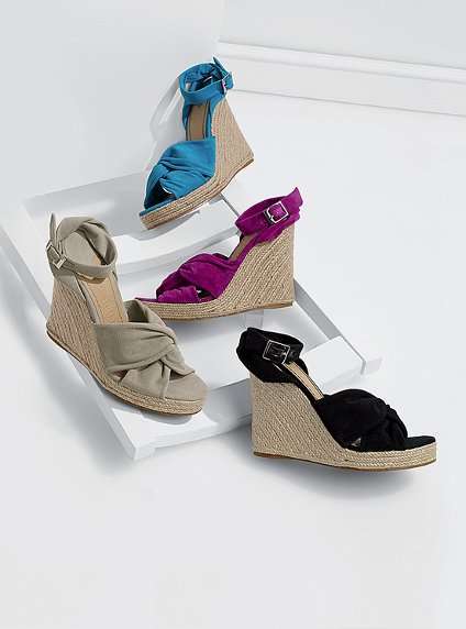 Leather Retro Ankle Strap Espadrille by COLIN STUART (Victoria Secrets) (In-Stock Now)