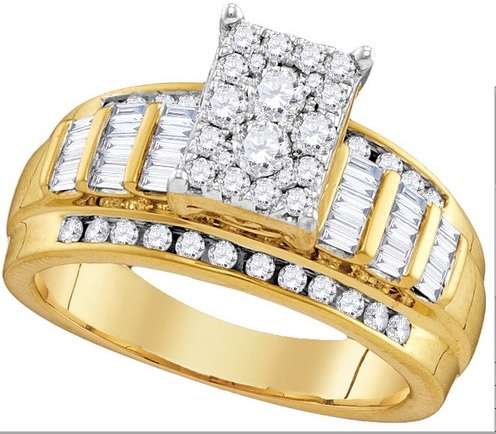 **JAW DROPPING [R46183]** INVISIBLE DESIGN [1.00ct] DIAMOND RING [YELLOW GOLD] - BUY SAFE