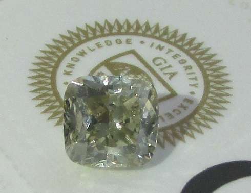 **RARE DIAMOND [R136786]** GIA CERTIFIED [SI1] FANCY COLOUR [1.010ct] CUSHION CUT DIAMOND - BUY SAFE