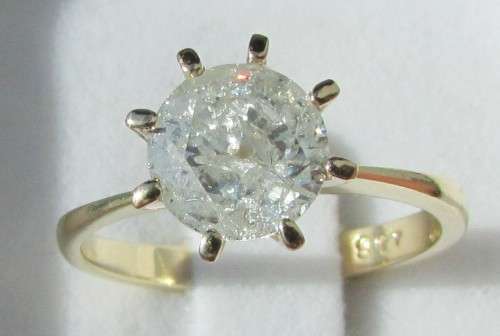 **HUGE DIAMOND [R63219]** OUR FAMOUS DIAMOND [1.500ct] SOLITAIRE RING [YELLOW GOLD] - BUY SAFE