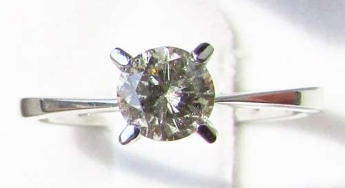 **6 CLAW DESIGN [R26528]** ROUND CUT [0.560ct] SOLITAIRE DIAMOND RING [WHITE GOLD] - BUY SAFE