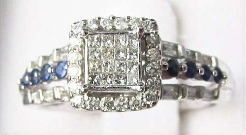 **ONCE-OFF* DESIGNER [R40258]** INVISIBLE [1.00ct] DIAMOND [H / SI3] RING [WHITE GOLD] - BUY SAFE