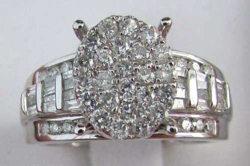 **SHOWSTOPPER [R65643]** INVISIBLE ROUND OVAL DESIGN [1.500ct] DIAMOND RING [WHITE GOLD] - BUY SAFE