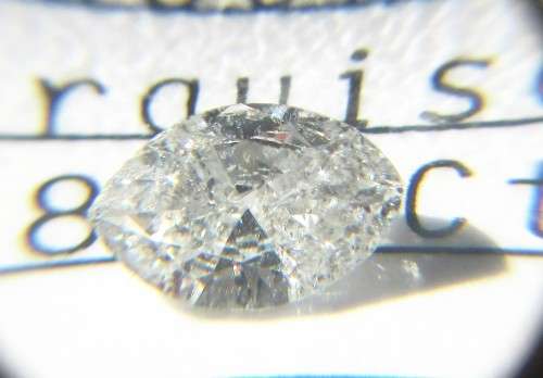**DIA CERTIFIED** HUGE [0.852ct] SPARKLY MARQUISE CUT [COLOUR H] DIAMOND AT R1 NO RESERVE - BUY SAFE