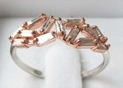**PIECE OF ART [R46542]** NATURAL PINK DIAMOND [0.550ct] RING [18KT WHITE/ROSE GOLD] - BUY SAFE