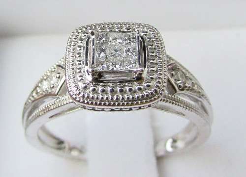 **SPECIAL DEAL [R26083]** DESIGNER DIAMOND  [0.350ct] RING [WHITE GOLD] - **SEE VIDEO**