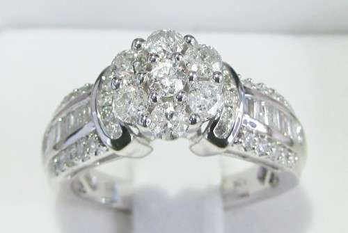 **JAW DROPPING [R50349]** ROUND CUT [1.130ct] DIAMOND [SI3] RING [5.404g] WHITE GOLD - BUY SAFE