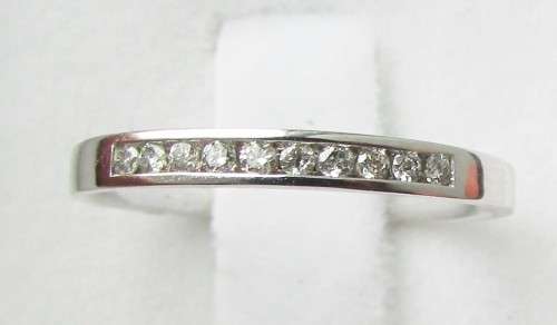 **TOP DEAL [R23419]** HIGH [H / SI] QUALITY [0.200ct] DIAMOND CHANNEL BAND [WHITE GOLD] - BUY SAFE