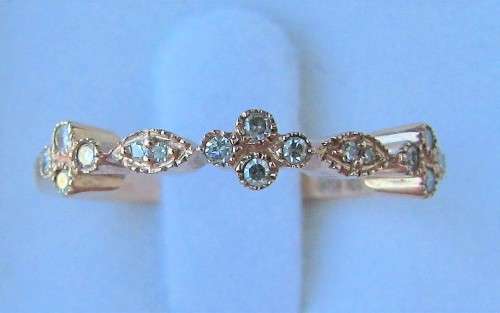 **DESIGNER INSPIRED [R22674]** ROUND BRILLIANT CUT [0.150ct] DIAMOND BAND [ROSE GOLD] - BUY SAFE