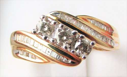 **GORGEOUS [R40091]** HIGH QUALITY [0.700ct] DESIGNER DIAMOND RING [YELLOW GOLD] - **SEE VIDEO**