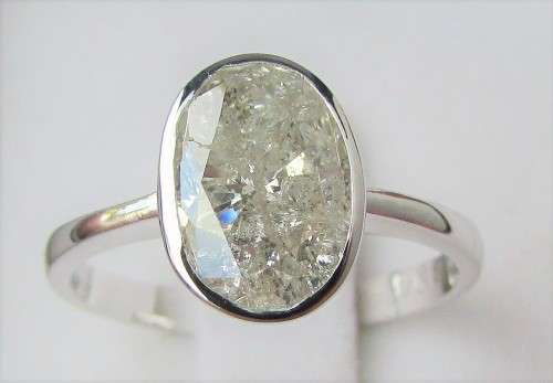 **BARGAIN BUY** MASSIVE CLEARANCE [2.060ct] DEAL OVAL CUT SOLITAIRE [WHITE GOLD] - BUY SAFE