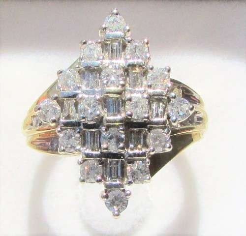 *SUPER SPARKLY DEAL [R61419]* MASSIVE [1.500ct] DIAMOND RING [6.268g] YELLOW GOLD - **SEE VIDEO**